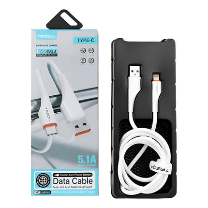 Cable De Carga Treqa  1 M Ca-8932 Usb   Lightning V
