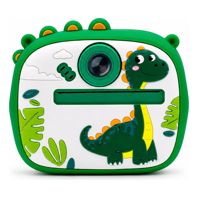 Camara De Fotos Dual Instantanea Infantil Varios Diseños Verde