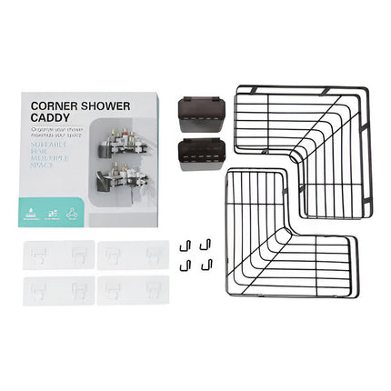 Estante Organizador Esquinero En Metal X 2 Piezas V