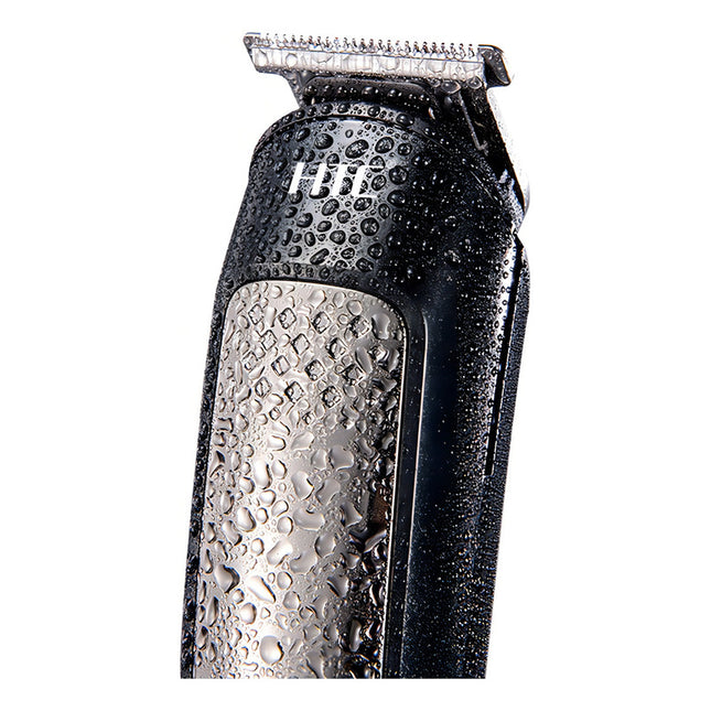 Maquina Cortapelo Afeitadora Inalambrica Kit 5 En 1 Htc Color Negro