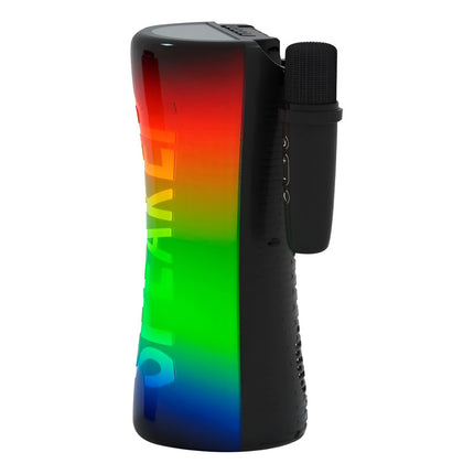 Parlante Portátil Bluetooth Con Luz Rgb Sp-335201m Negro