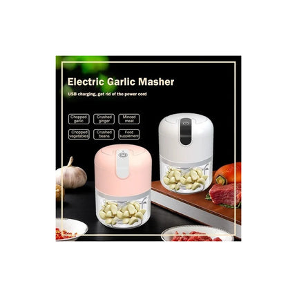 Mini Procesadora Inalambrica Usb Triturador Cortadora 37w Blanco