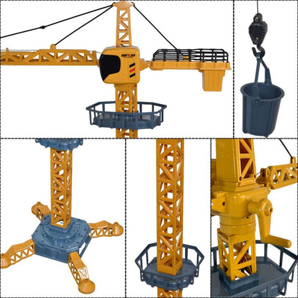Grua De Construcción Manual De Juguete  Ty363292 Grua Amarillo