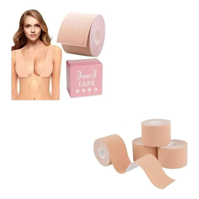 Boob Tape Cinta Secreta Levanta Lolas Busto 5cmx5m Beige