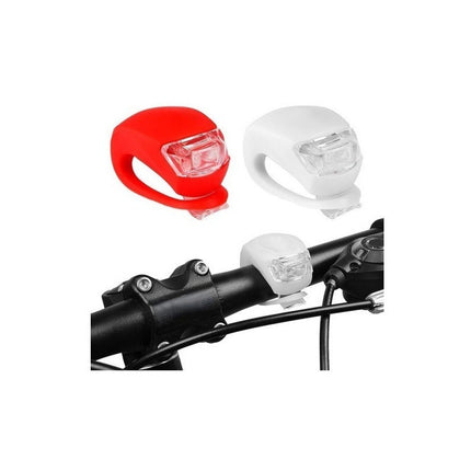 Luz Led Delantera Silicona X 2 P/ Bicicleta 3 Posiciones