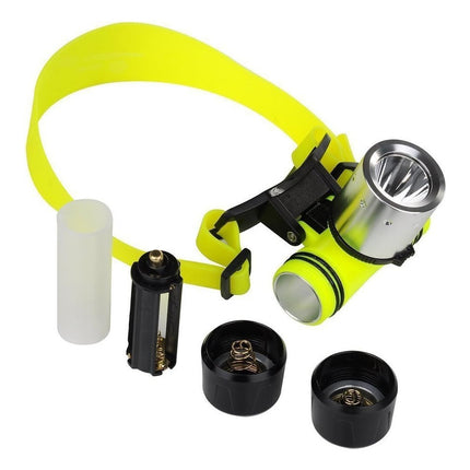 Linterna Minero Sumergible Para Buceo  Agua Verde