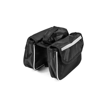 Alforja De Bici Bicicleta Bolso Impermeable Para Cuadro Negr