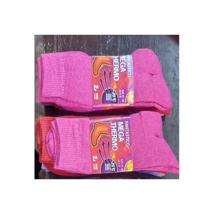 Medias De Dama Pack 12 Pares Termicas  Surtido Dama