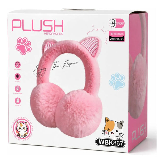 Auriculares Inalámbricos Forrados Con Orejas Cep00957/6 Rosa