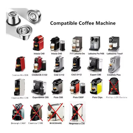 Capsula De Café Nespresso Reutilizable Acero Inoxidable Acero