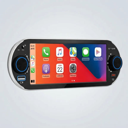 Pantalla Táctil 6.8'' Apple Carplay Y Android Auto 6283w Negro