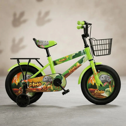 Bicicleta  Dino Rodado 16  Con Ruedas Estabilizadoras Verde 16