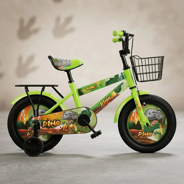 Bicicleta  Dino Rodado 16  Con Ruedas Estabilizadoras Verde 16