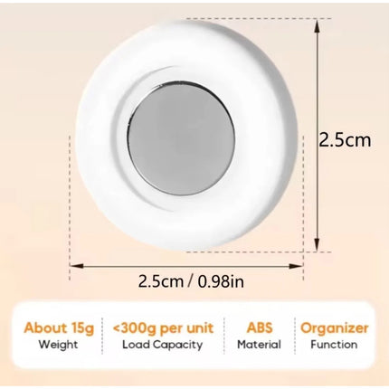 Soporte Imán Magnético Adhesivo Para Control Remoto Set X4 Blanco