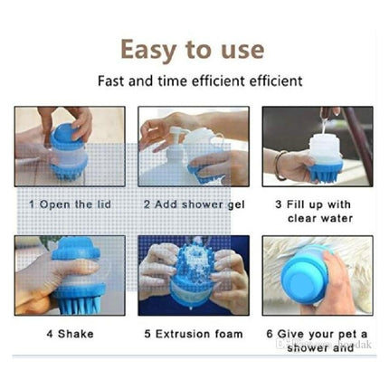 Cepillo De Baño Para Perros /gatos  Dispensador Varios