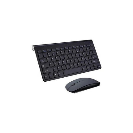 Kit Teclado Y Mouse Compacto Negro/dorado/blanco Varios