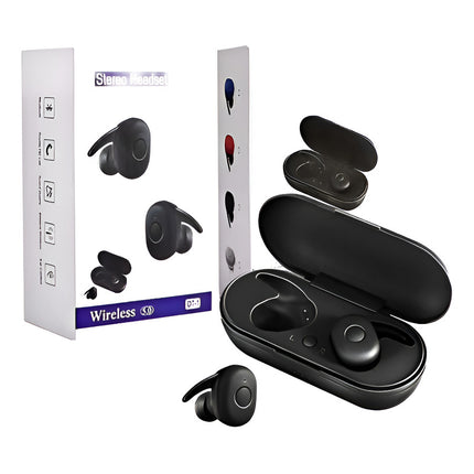 Auricular Inalámbrico Bluetooth 5.0 Deportes Calidad  Dt-1 Negro