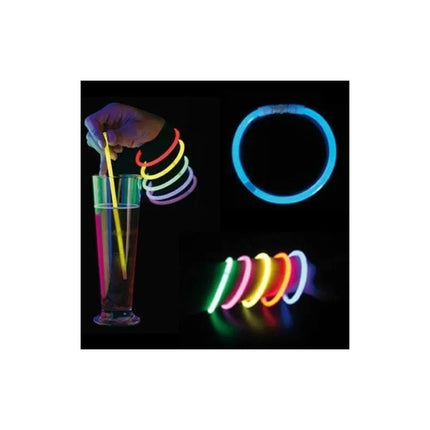 Pulseras Fluo Pack De 100 Unidades Luminosas Colores Neon