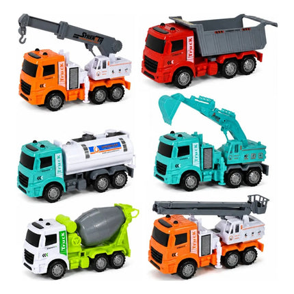 Set De Camiones De Construcción 6pcs Varios