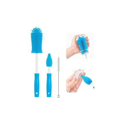 Set X 3 Cepillos De Silicona Limpieza Multiuso 26936 V
