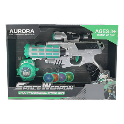 Pistola Lanza Dardos X4 Con Luz Y Sonido, 3aa En Caja V
