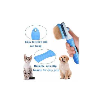 Cepillo Para Mascotas  Herramienta De Limpieza Con Boton  V