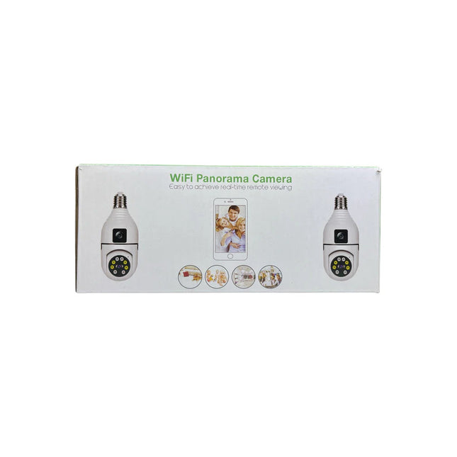 Camara De Seguridad Doble Con Rosca E27 Blanco