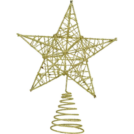 Puntero De Navidad Estrella Dorada 18x23cm Ccm00708