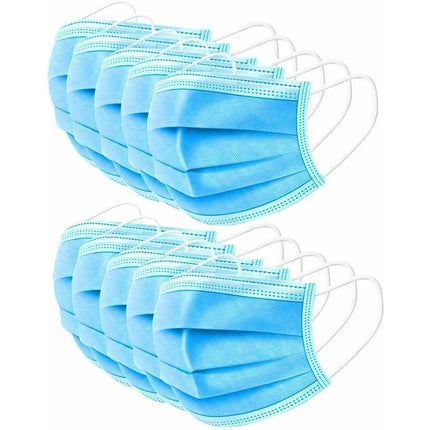 Tapabocas Pack X 50  Tapa Bocas Mascara Barbijo  Oferta  Celeste
