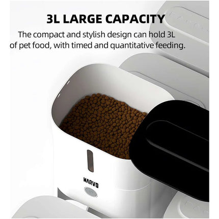 Comedero Alimentador Smart Mascota Marvo Pff-008 Blanco