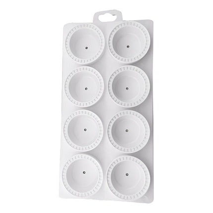 Molde Para Sorrentino Rellena Casera 8 Cavidades Blanco