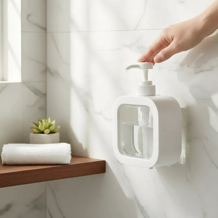 Dispensador Blanco De Jabon 500ml Blanco