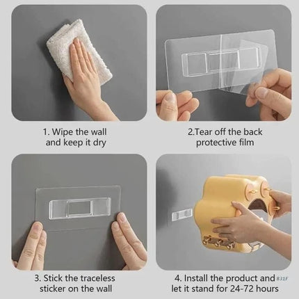 Porta Rollo Soporte Caja Para Rollo Papel Higienico Adhesivo Varios