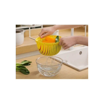 Colador Escurridor De Vegetales En Acrílico Blanco