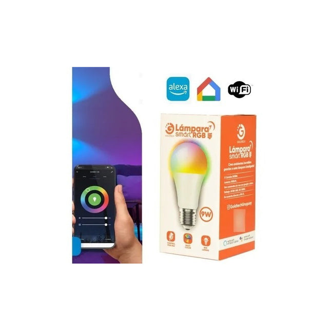 Lampara Led Smart Rgb Inteligente Google O Alexa Goldtech Rgb Rgb