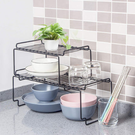 Estante Organizador Alacena Cocina Baño Apilable 27x19x14 Cm V