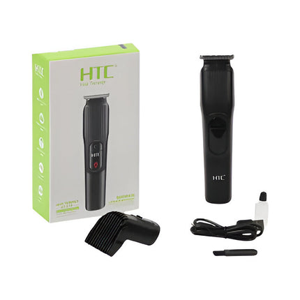 Cortapelo Htc At-519 Recargable Usb Con Peine Regulable Negro