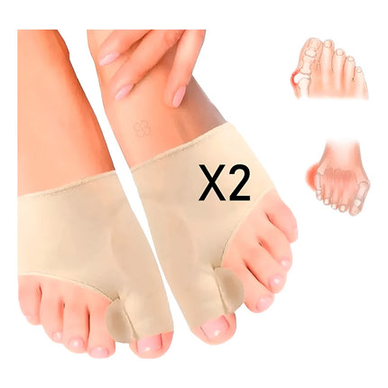 Corrector De Juanetes Ortopédico Almohadillas De Gel Beige