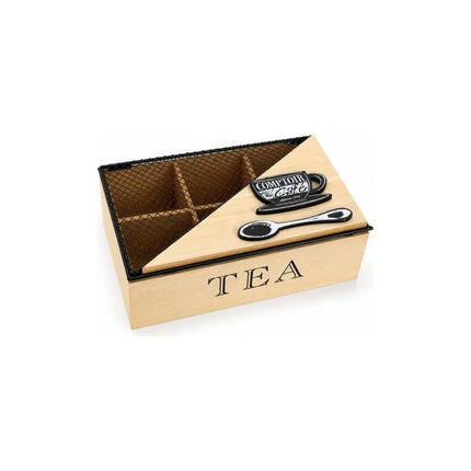 Caja De Madera Para Sobres Té  Chw03886 Marrón Claro