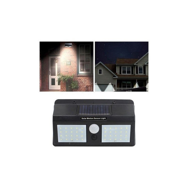 Lampara Foco Led Solar   Doble Con Sensor De Movimiento /luz