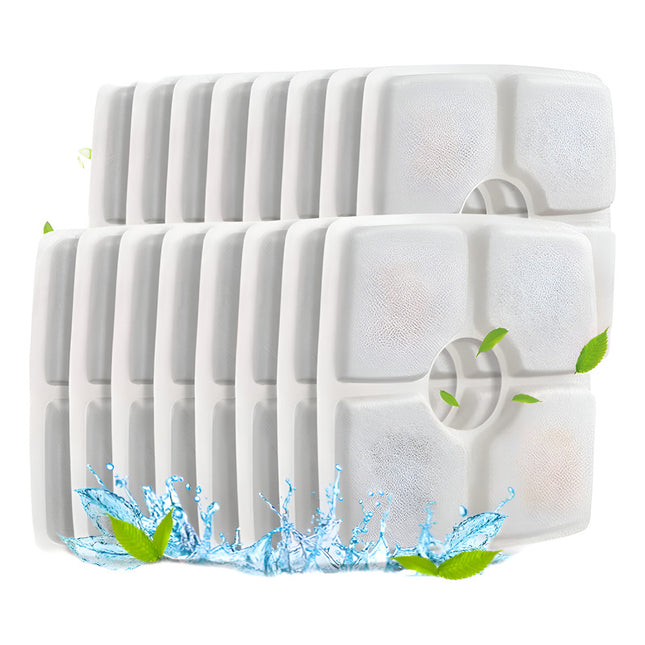 Filtro Fuente Bebedero De Mascotas Pack X10 Unidades Blanco