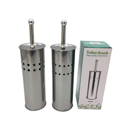 Cepillo Para Inodoro  Base De Metal Gris