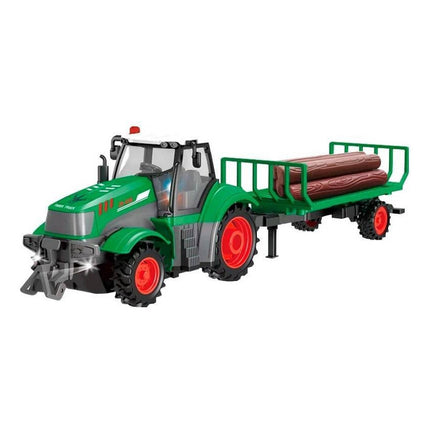 Tractor A Control Remoto Incluye Zorra Y Troncos N