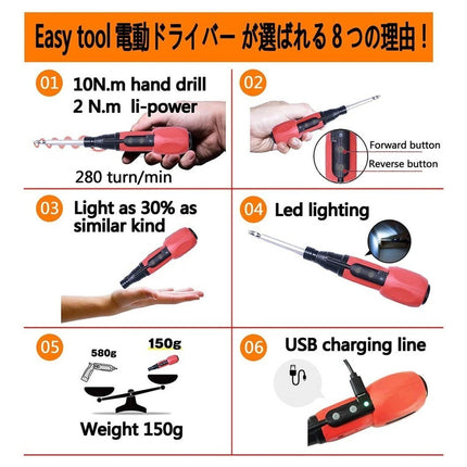Destornillador Inalámbrico Atornillador Equus 3.7v Litio Col Rojo 0