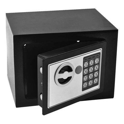 Caja Fuerte De Seguridad Electrónica Codigo Digital Y Llave  Negro
