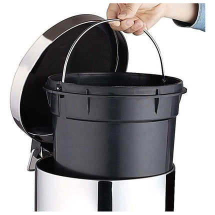 Papelera Acero Inoxidable 5 Litros  Gris