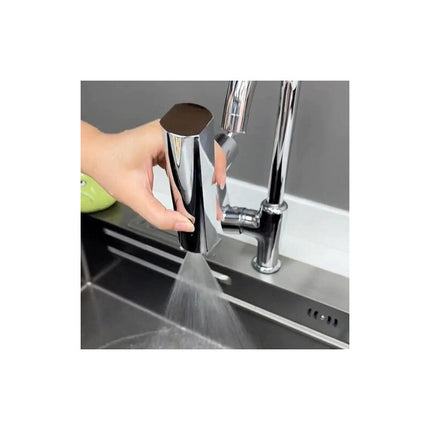 Cabezal Para Canillas Giratorio Universal De Baño 4 Modos Plateado Brillante
