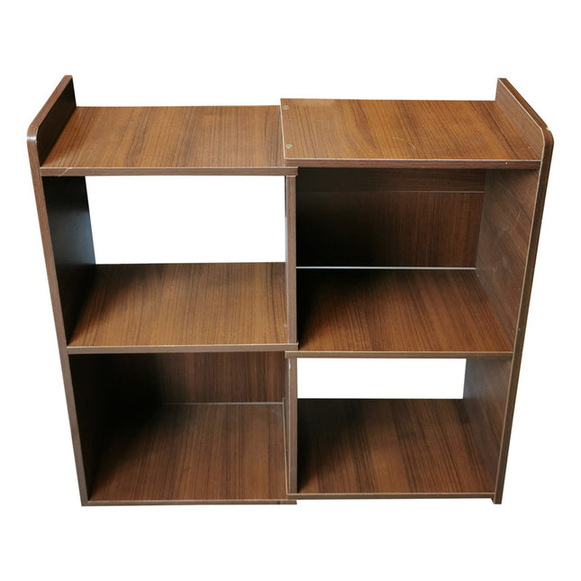 Mueble Estanteria De Madera, Estantes Cubos Flotante  Marrón