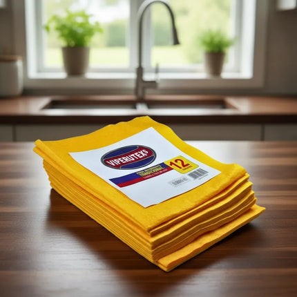 Paños Absorbente Multiuso 35x40 X12 Unidades Amarillo
