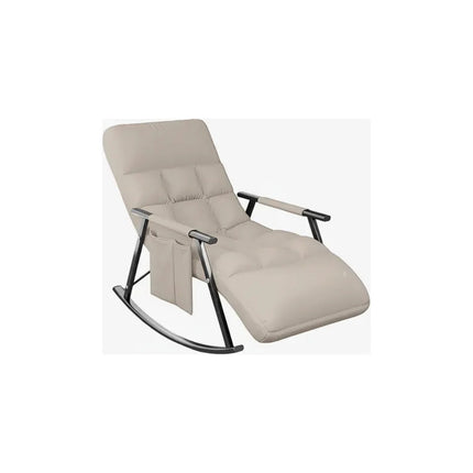 Sillón Reposera Mecedora Respaldo Ajustable Con Bolsillo V